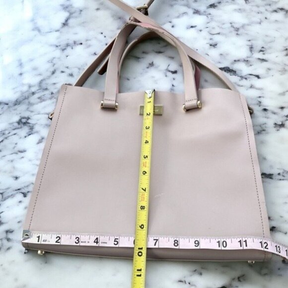 Kate Spade Arbour Hill Caley Almond & Pink Leather Handbag Tote Shoulder Bag - Picture 6 of 15